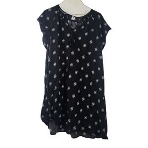 Old Navy Floral Print Top Womens Size Medium M